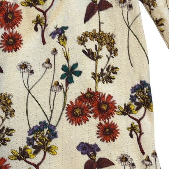 Anthropologie Floral Romper Long Sleeve Size S - Picture 7 of 8